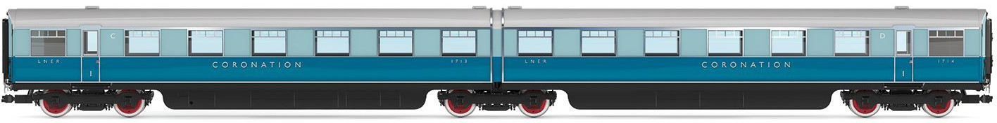 Hornby R40224 LNER Coronation FO 1713+1714 Image