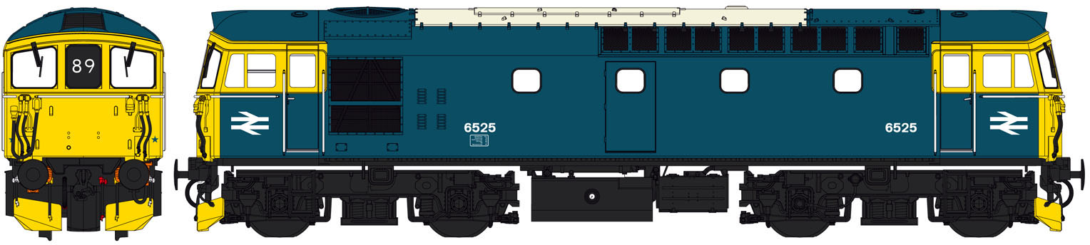 Heljan 3367 BR Class 33 6525 Drawing