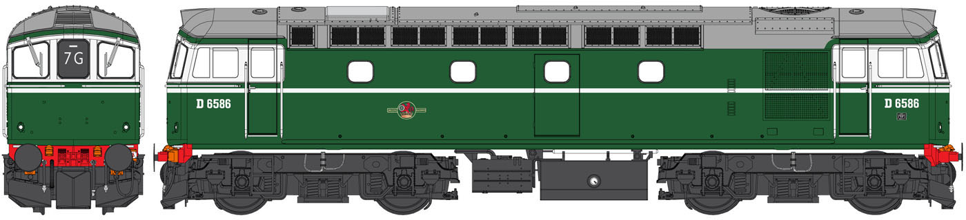 Heljan 3375 BR Class 33 D6586 Drawing