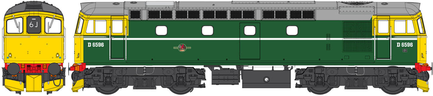 Heljan 3378 BR Class 33 D6596 Drawing