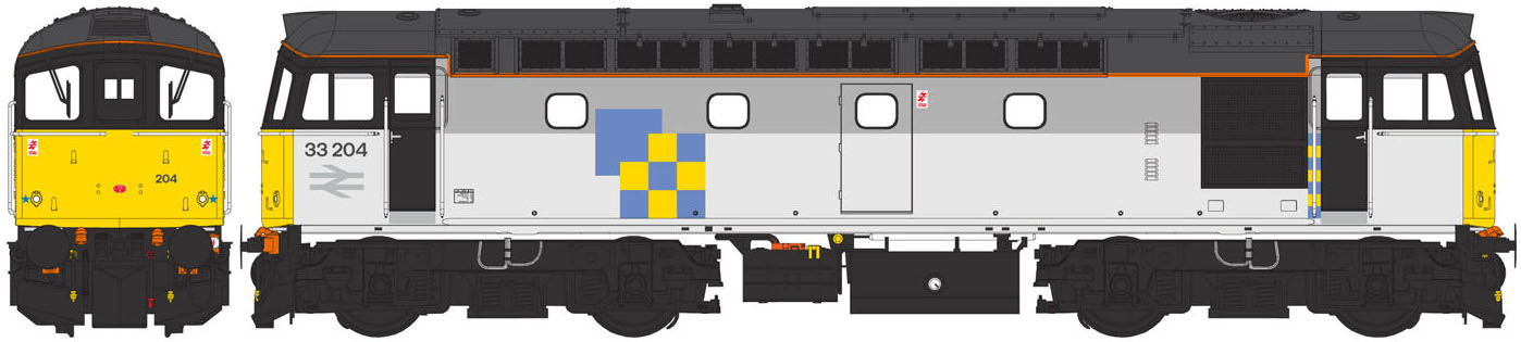 Heljan 3385 BR Class 33 33204 Drawing