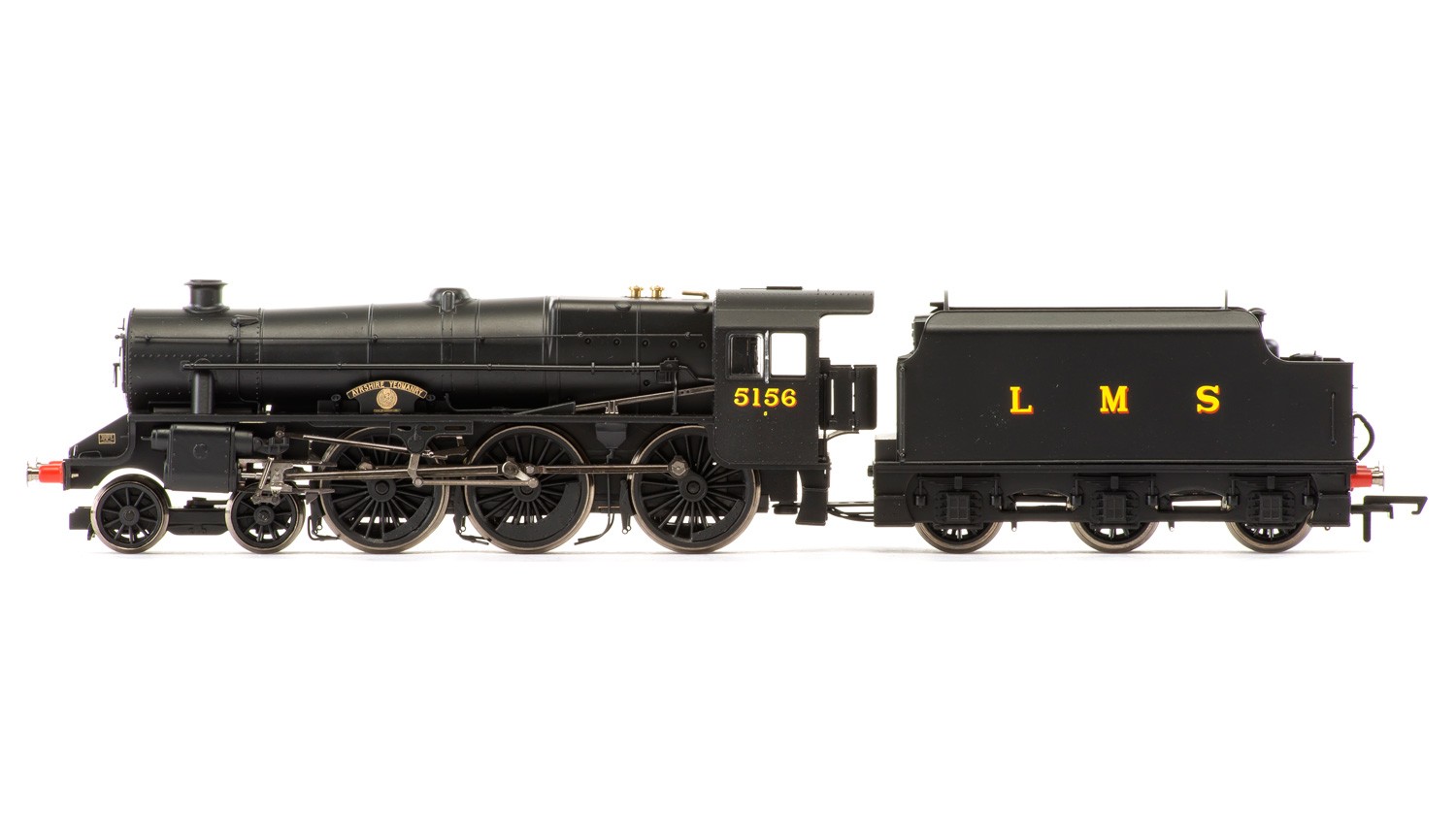 Hornby R3299 LMS 5MT Black Five 5156 Lanarkshire Yeomanry Image