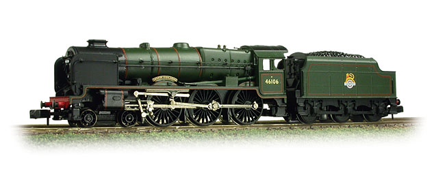 Graham Farish 372-576 LMS 7P Royal Scot (Rebuilt) 46106 Gordon Highlander Image