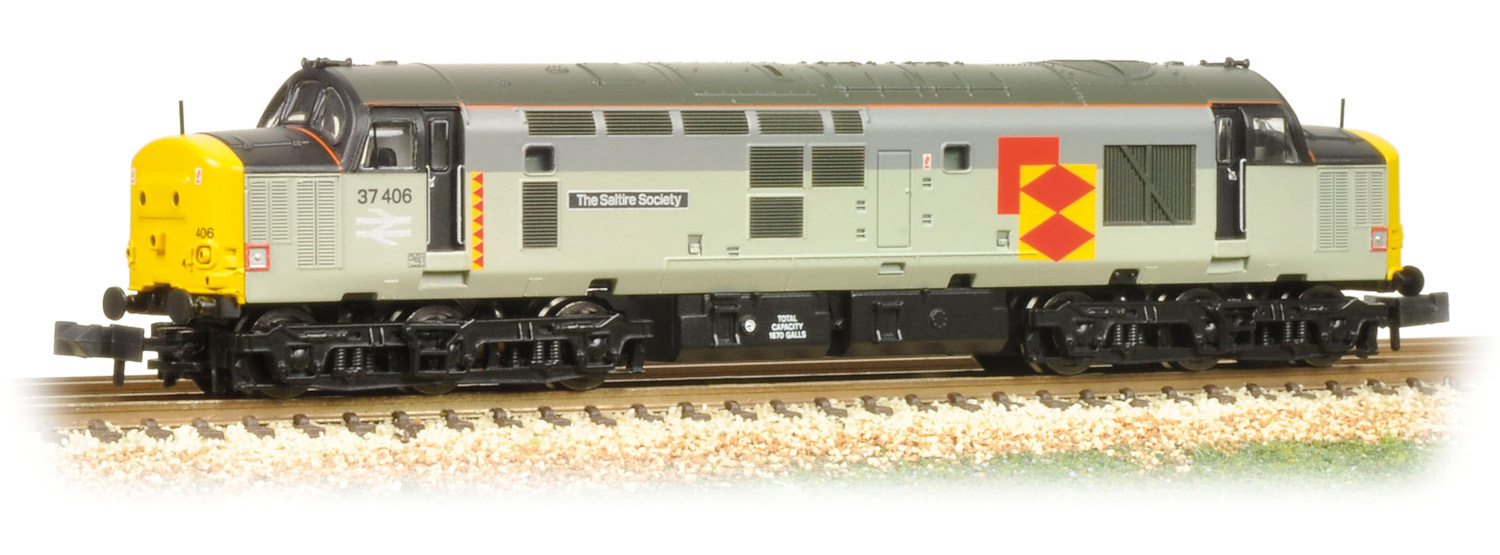 Graham Farish 371-166 BR Class 37/4 37406 The Saltire Society Image