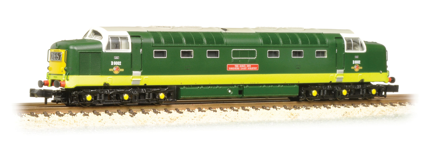 Graham Farish 371-286 BR Class 55 Deltic D9002 The Kings Own Yorkshire Light Infantry Image