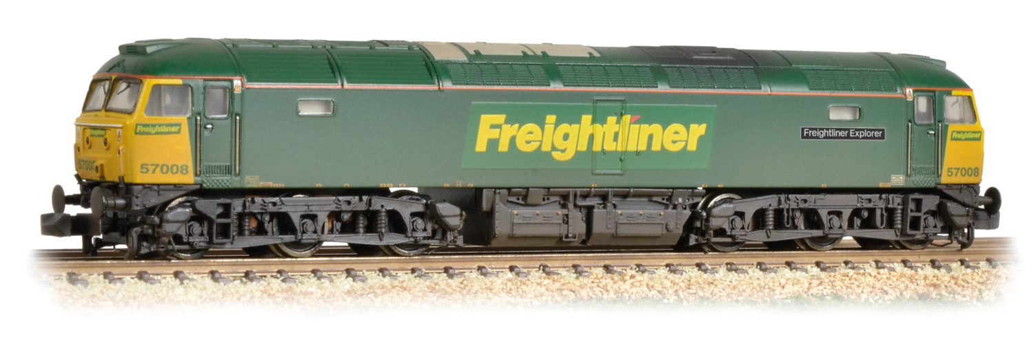 Graham Farish 371-651A BR Class 57/0 57008 Freightliner Explorer Image