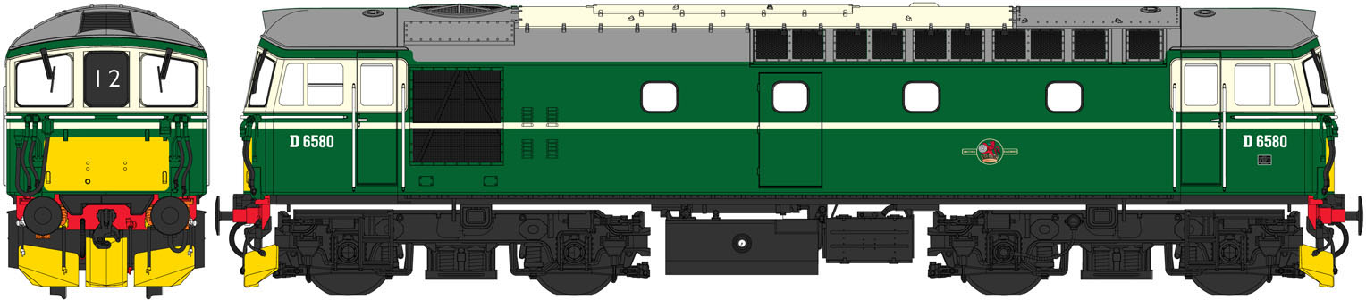 Heljan 3346 BR Class 33 D6580 Drawing