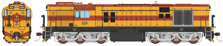 Auscision 600-3 South Australian Railways 600 Class 604 Image