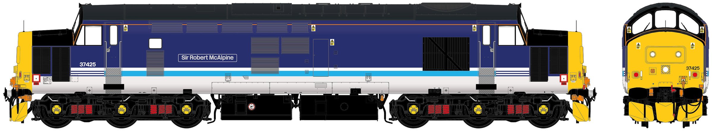 Accurascale ACC232137425 BR Class 37/4 37425 Sir Robert McAlpine / Concrete Bob Image