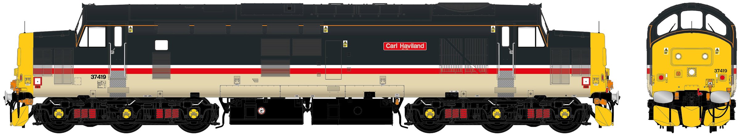 Accurascale ACC231837419 BR Class 37/4 37419 Carl Haviland 1954-2012 Image