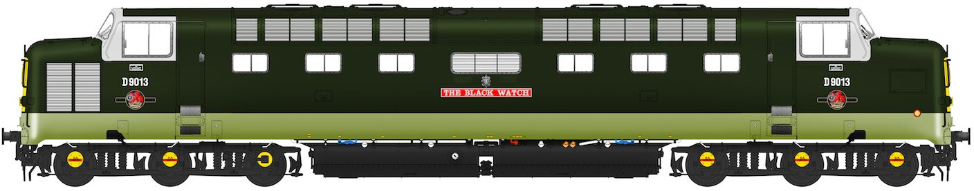 Accurascale ACC2163D9013 BR Class 55 Deltic D9013 The Black Watch Image