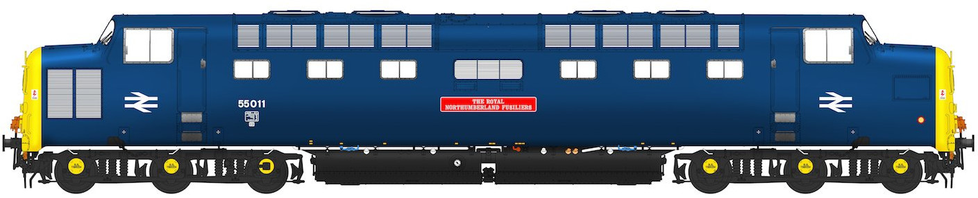 Accurascale ACC2161D9011 BR Class 55 Deltic 55011 The Royal Northumberland Fusiliers Image