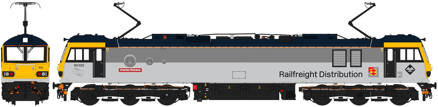 Accurascale ACC2197-92022 BR Class 92 92022 Charles Dickens Image