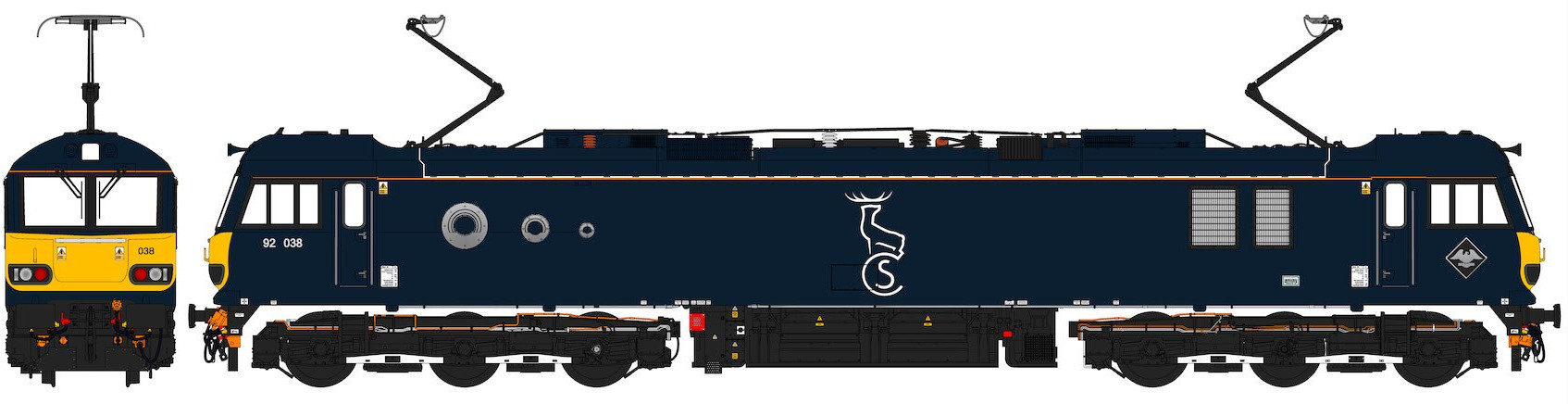 Accurascale ACC2195-92038 BR Class 92 92038 Image