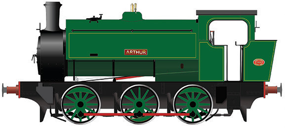 Rapido 903002 Hunslet Engine Company 16in 0-6-0ST 3782 Arthur Image