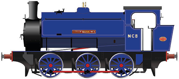Rapido 903004 Hunslet Engine Company 16in 0-6-0ST 3 Holly Bank Image