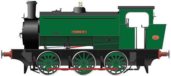 Rapido 903007 Hunslet Engine Company 16in 0-6-0ST 1 Thorne Image