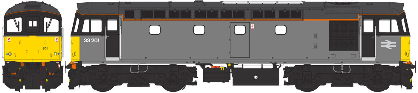 Heljan 3325 BR Class 33 33201 Drawing