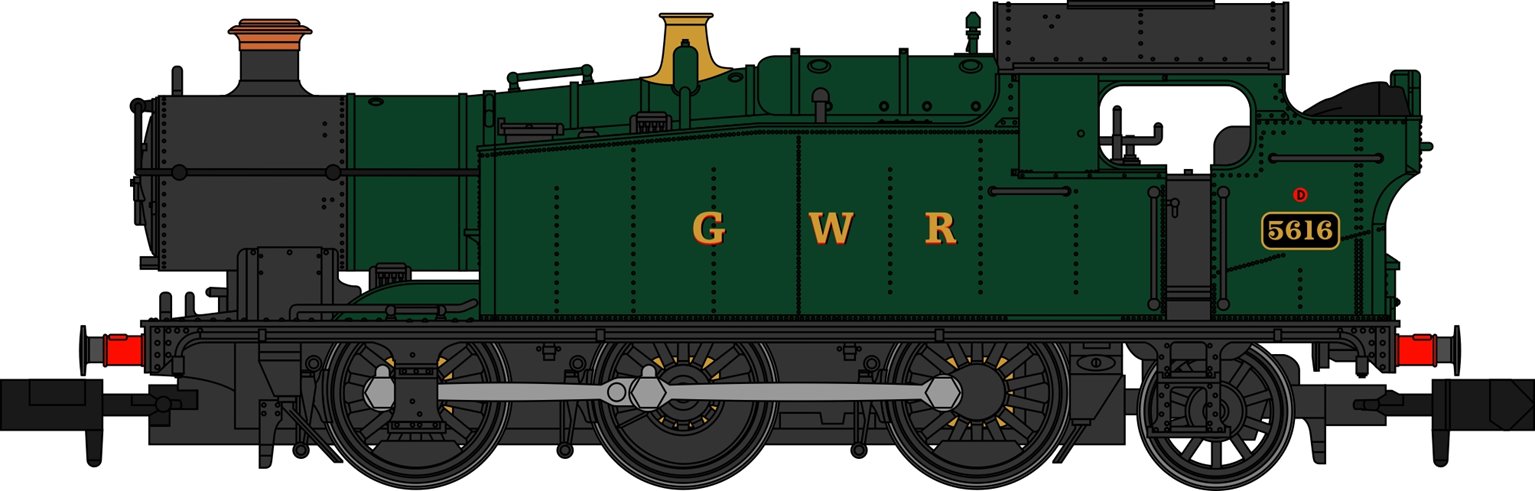 Sonic Models S2101-05 GWR 56xx 5616 Image