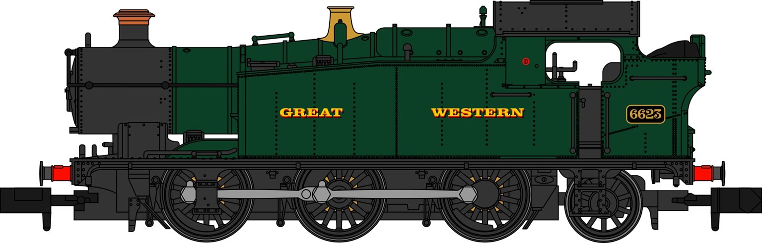 Sonic Models S2101-06 GWR 5600 6623 Image