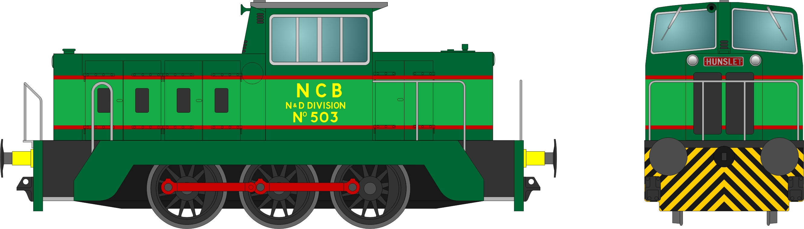 N Gauge Society NGSR0591 Hunslet Engine Company 325hp 0-6-0DH 503 Image