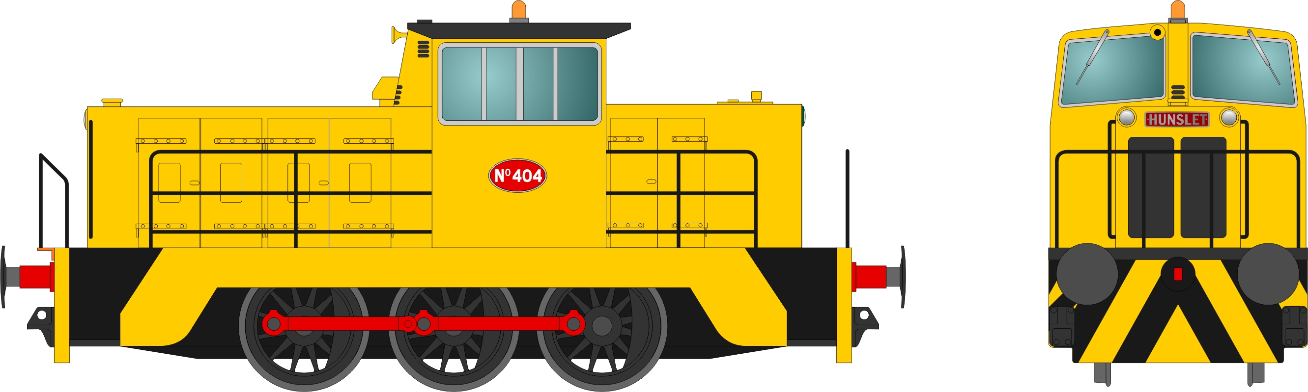 N Gauge Society NGSR0598 Hunslet Engine Company 325hp 0-6-0DH Image