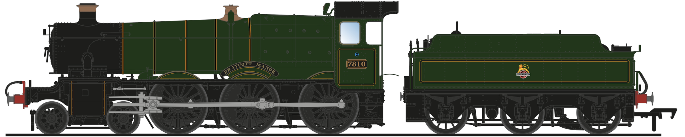 Accurascale ACC2504-7810 GWR 7800 Manor 7810 Draycott Manor Image
