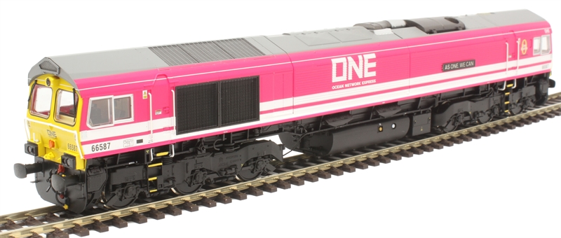 Hattons Model Railways H4-66-037-D BR Class 66 66587 AS ONE, WE CAN Image