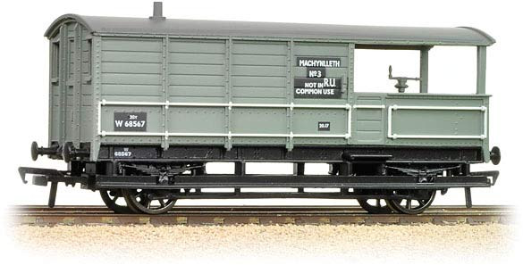 Bachmann 33-306C Great Western Railway 20t 'Toad' Brake Van British Railways Grey W68567 Image