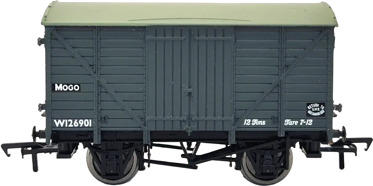 Bachmann 33-701 Great Western Railway 12T 'Mogo' Van British Railways GWR Dark Grey W126901 Image