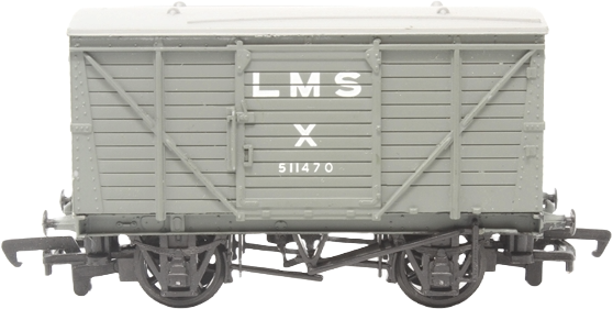 Bachmann 33-625 London, Midland & Scottish Railway Ventilated Van London, Midland & Scottish Railway Grey 511470 Image
