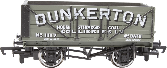 Bachmann 33-029 British Railways 7 Plank Wagon Dunkerton Grey 1117 Image