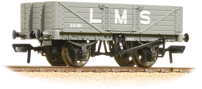 Bachmann 37-070 British Railways 5 Plank Wagon London, Midland & Scottish Railway Grey 24361 Image