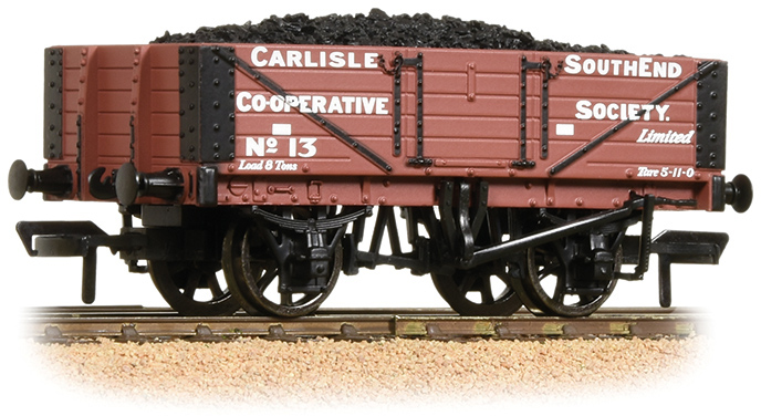 Bachmann 37-073 British Railways 5 Plank Wagon Carlisle Southend Co-operative Society Bauxite 13 Image