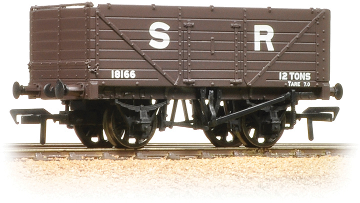 Bachmann 37-090 British Railways 7 Plank Wagon Southern Railway Brown 18166 Image