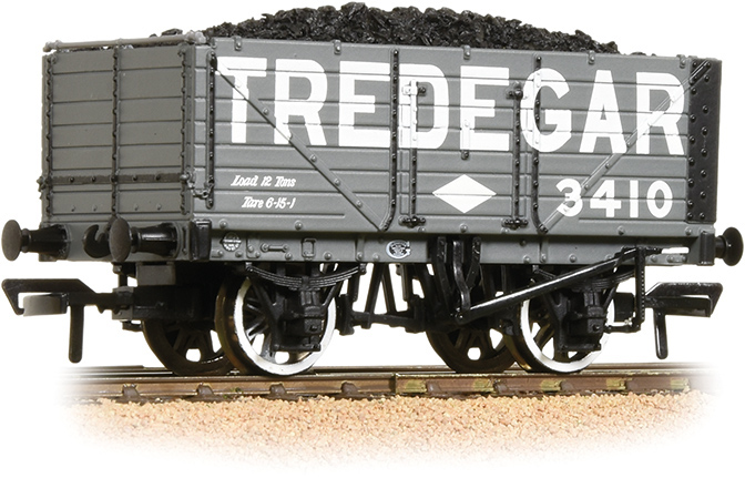 Bachmann 37-091 British Railways 7 Plank Wagon Tredegar Iron & Coal Company Grey 3410 Image