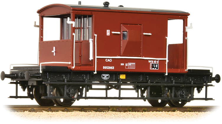 Bachmann 37-536A British Railways 20t 16ft Brake Van British Rail Bauxite Image