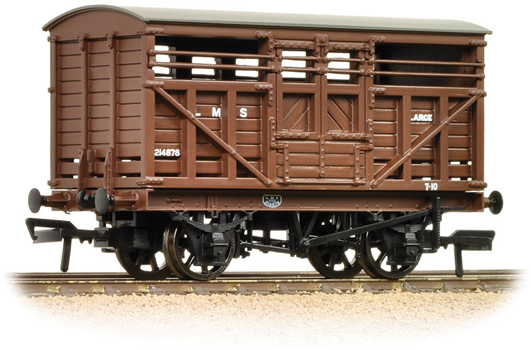 Bachmann 37-708A London, Midland & Scottish Railway Cattle Van London, Midland & Scottish Railway Bauxite 293612 Image