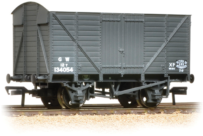 Bachmann 37-730C Great Western Railway 12T Double Vent Van Great Western Railway Dark Grey 134054 Image