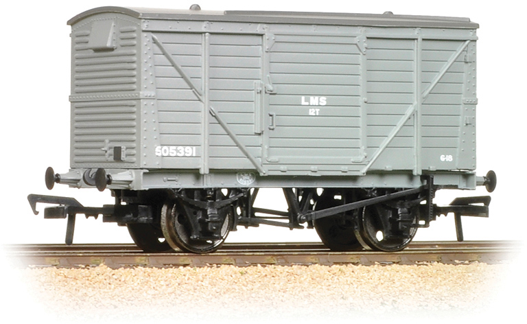 Bachmann 37-803B London, Midland & Scottish Railway Ventilated Van London, Midland & Scottish Railway Grey 505391 Image
