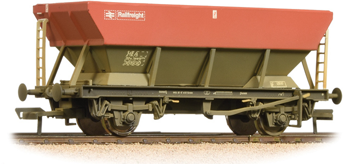 Bachmann 38-006D British Rail HBA/HEA/HSA/RNA General-Purpose Hopper British Rail Railfreight Grey & Red 361303 Image