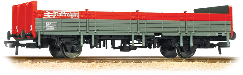 Bachmann 38-041C British Rail OAA/OBA Dropside Open British Rail Railfreight Grey & Red 110548 Image