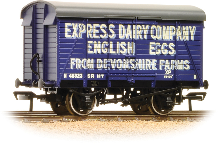 Bachmann 38-072 Southern Railway 12T Planked Ventilated Van Southern Railway Express Dairy Company English Eggs 48323 Image