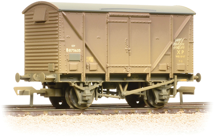 Bachmann 38-182 British Railways Plywood Fruit Van British Railways Bauxite 87 Image