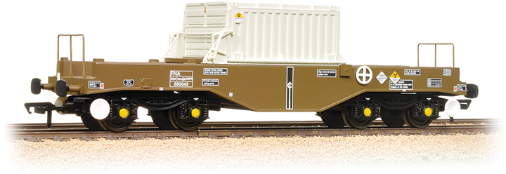 Bachmann 38-347A British Rail FNA/FNB Bogie Nuclear Flask British Rail Brown 550043 Image