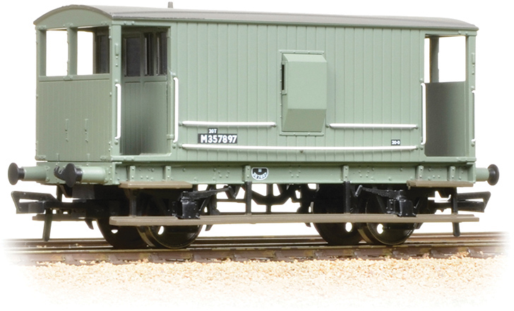 Bachmann 38-550A Midland Railway 20t Brake Van British Railways Grey M357897 Image