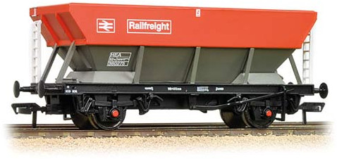Bachmann 38-006C British Rail HBA/HEA/HSA/RNA General-Purpose Hopper British Rail Railfreight Grey & Red 361303 Image