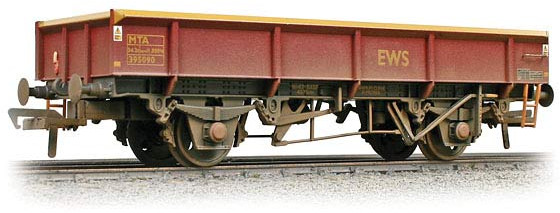 Bachmann 38-051 British Rail MTA Open Ballast English, Welsh & Scottish Railway Maroon & Yellow 395090 Image
