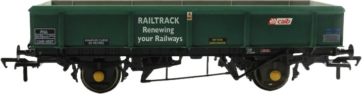 Bachmann 38-095 British Rail PNA 34T Ballast/Spoil CAIB Rail Holdings Railtrack Green CAIB3627 Image