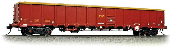 Bachmann 38-240 British Rail MBA 'Megabox' Bogie Open English, Welsh & Scottish Railway Maroon & Yellow 500028 Image